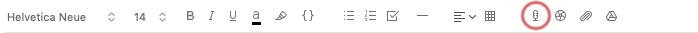 Record your notes button in Evernote