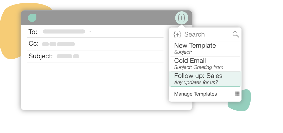 Create customized email response templates