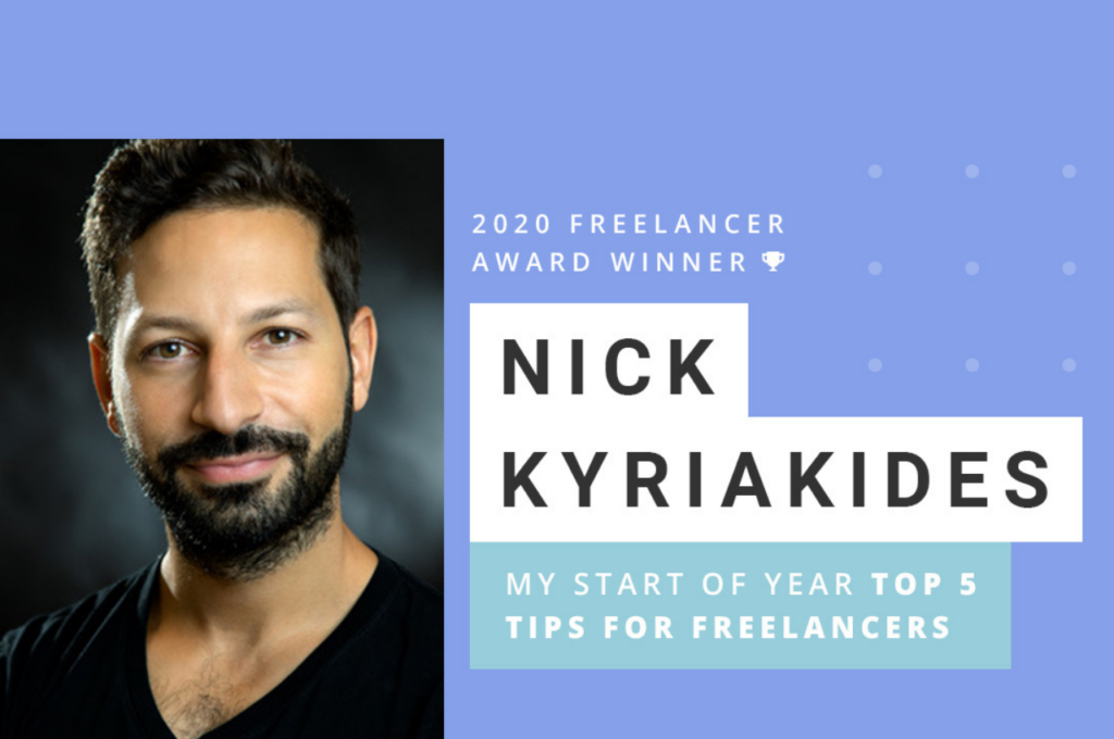 Nick Kyriakides 2020 Freelancer Award Winner