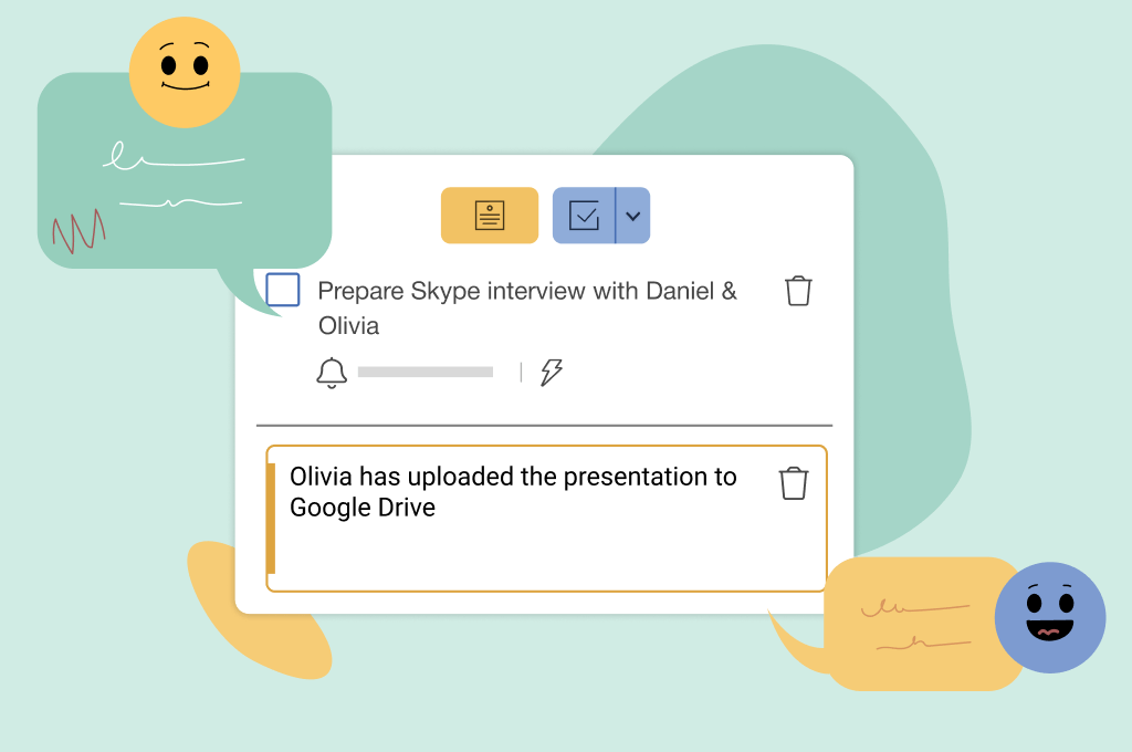 Mailbutler Shared Notes and Tasks feature