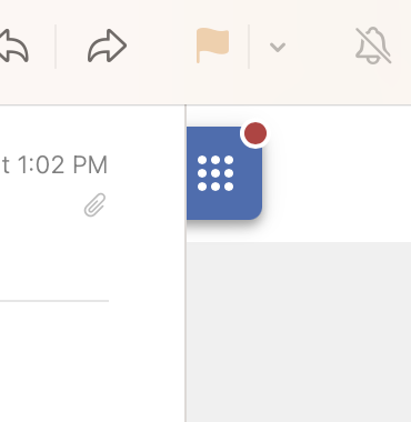 the moved mailbutler dashboard button while closed