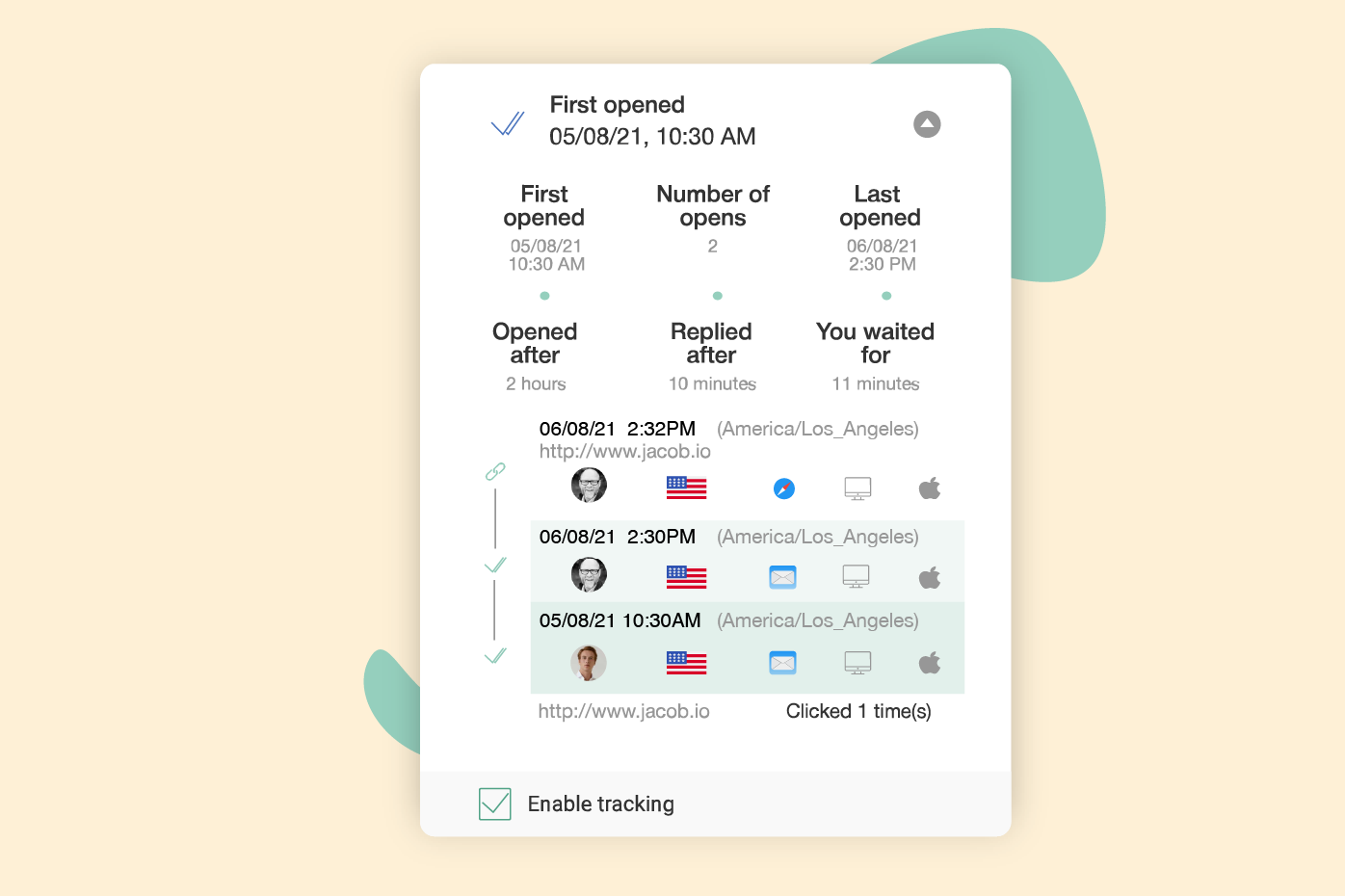 an image of the new mailbutler per-recipient tracking feature