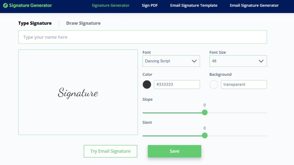 Signature Generator