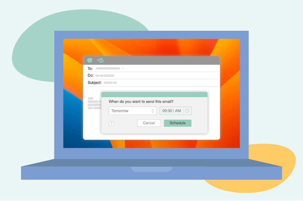 Schedule email in macOS Ventura