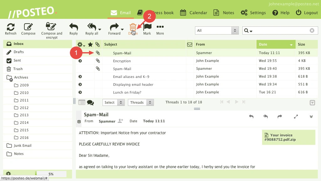 Posteo email provider