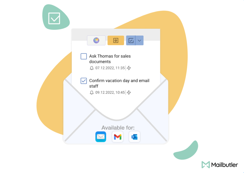 Mailbutler's Tasks reminders