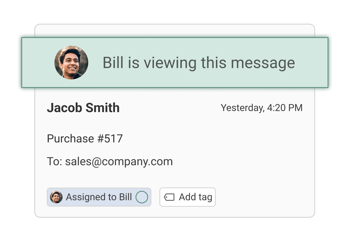 Live Status of emails in shared inbox